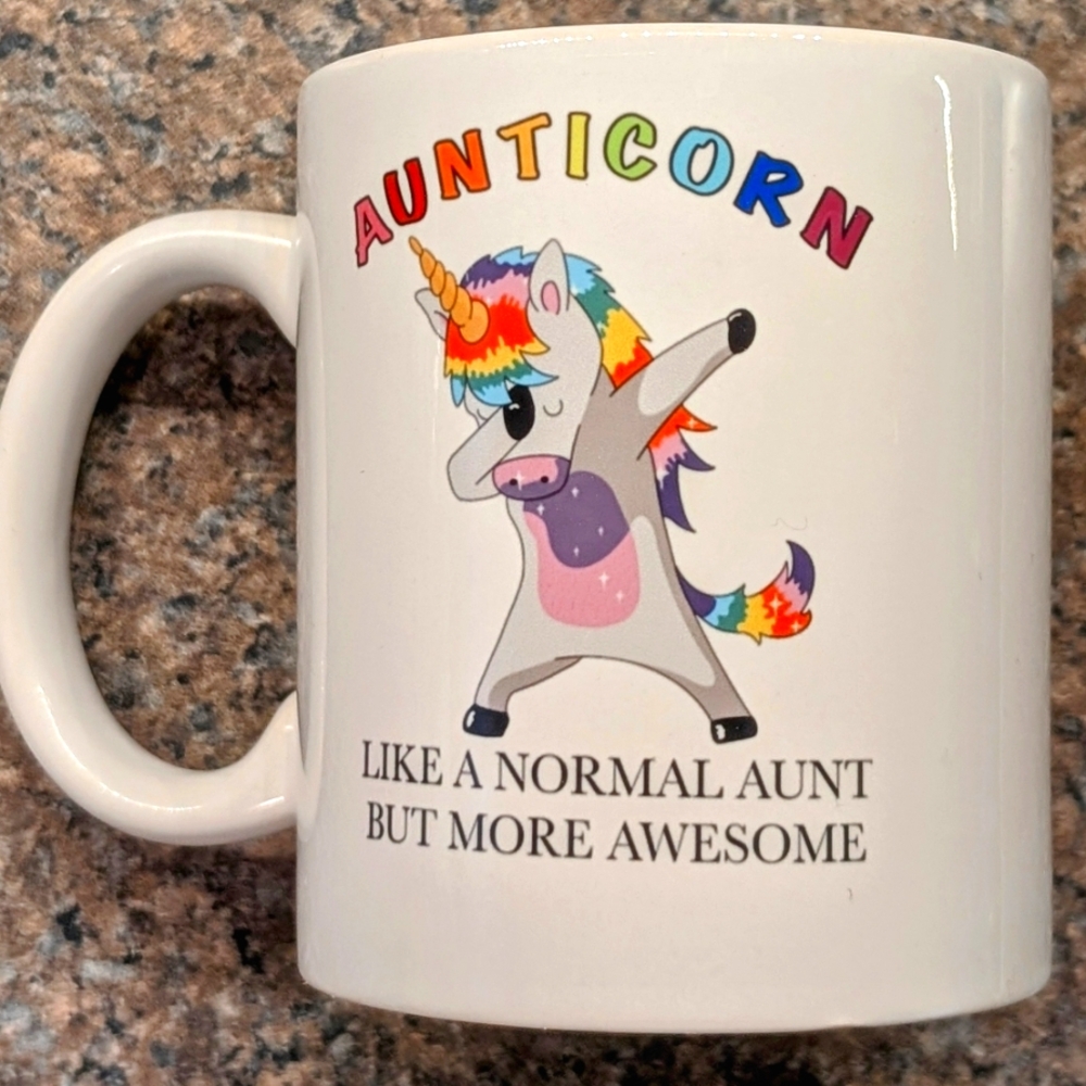 Aunticorn Rainbow Mug